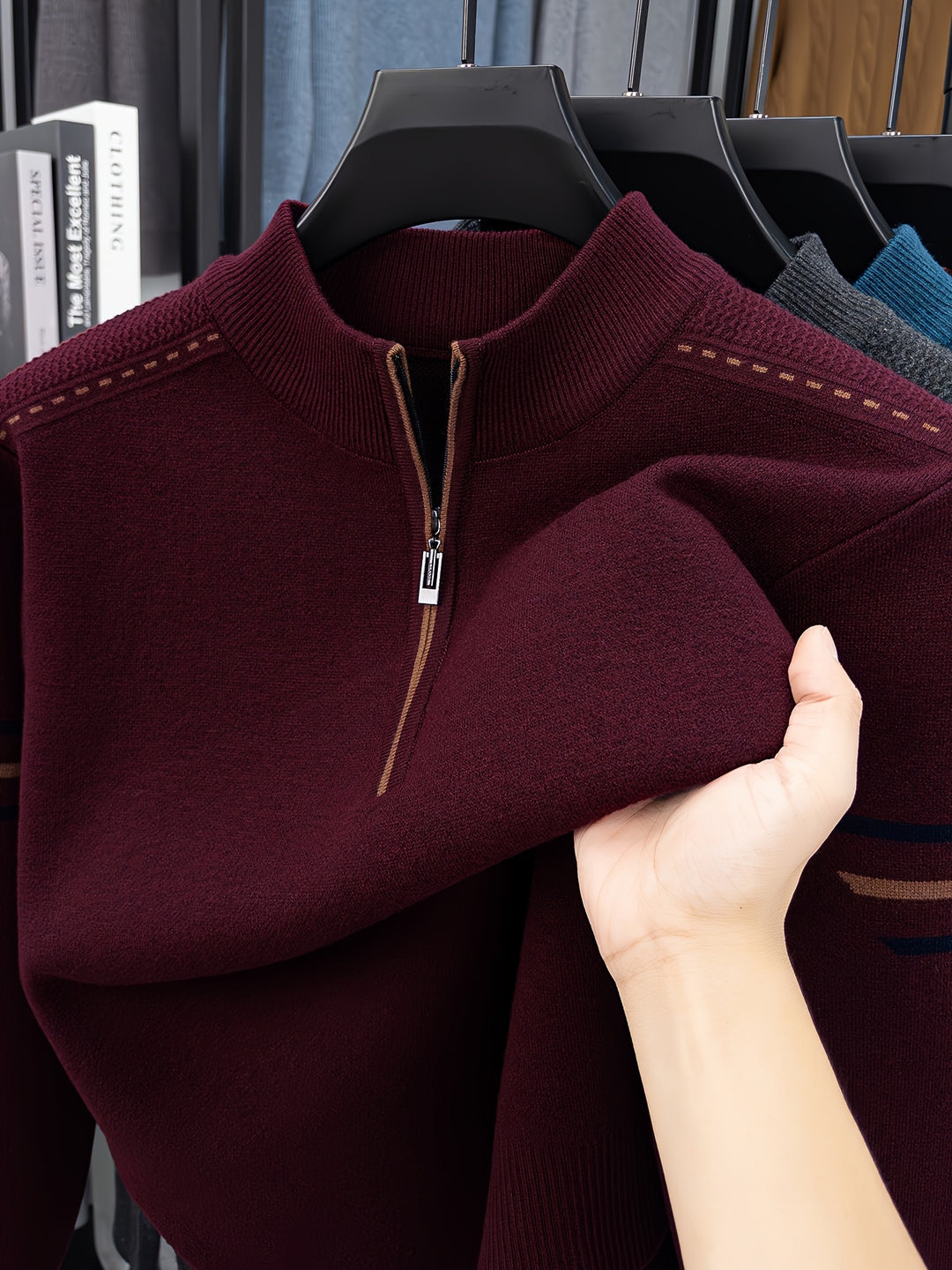 Conrad | Zip-Neck Knit Jumper