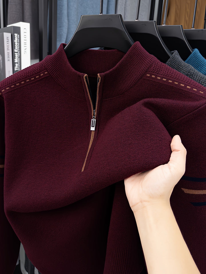 Conrad | Zip-Neck Knit Jumper