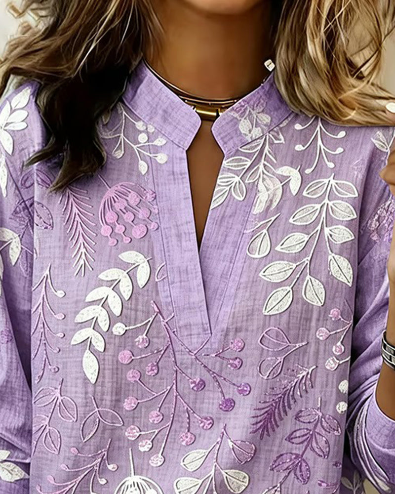Gemma | Botanical Print Blouse