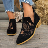 Annabel | Embroidered Ankle Boots