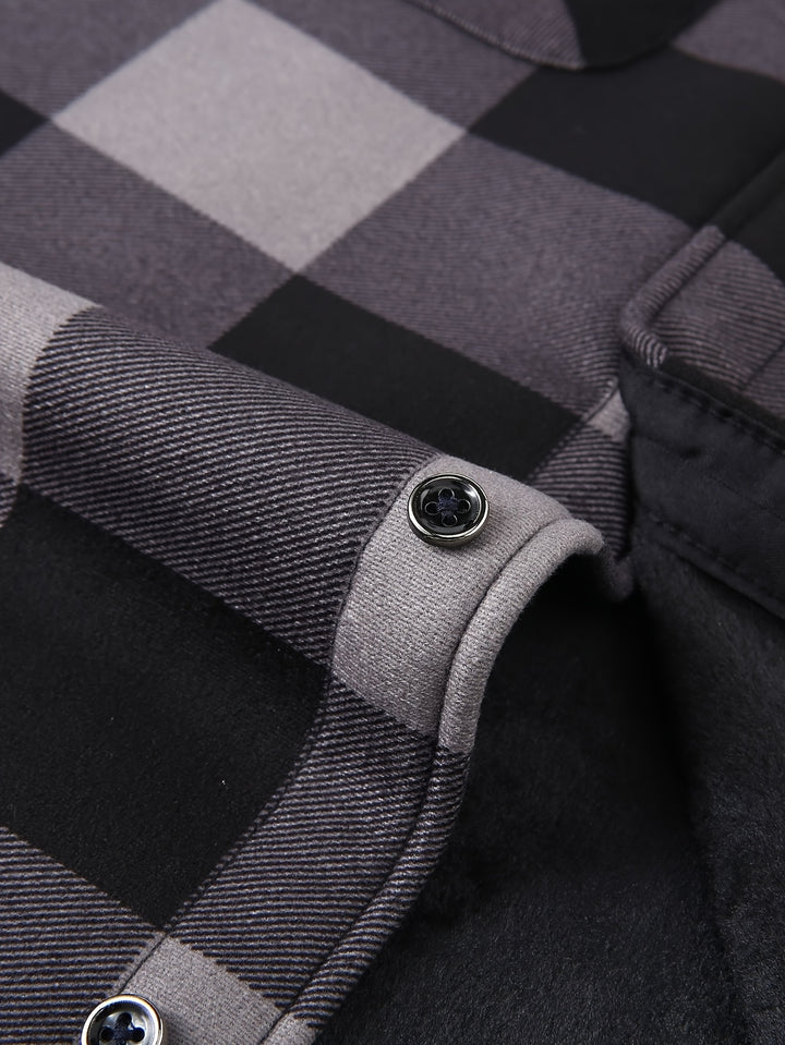 Reuben | Hooded Checked Shirt Jacket