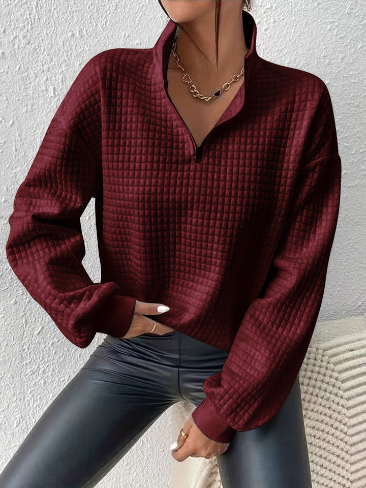 Elspeth | Relaxed Quarter-Zip Sweater