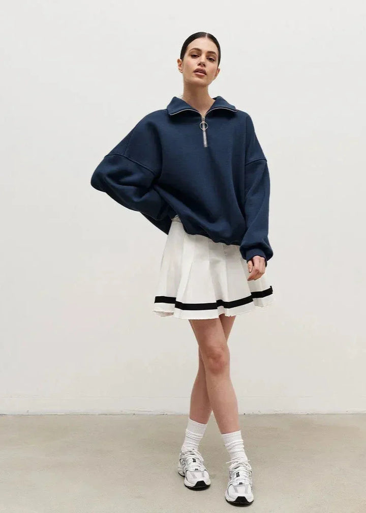 Sylvie | Relaxed Half-Zip Pullover