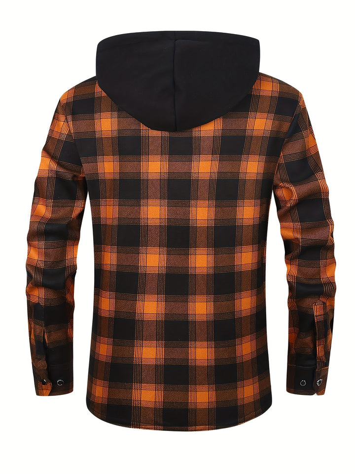 Reuben | Hooded Checked Shirt Jacket