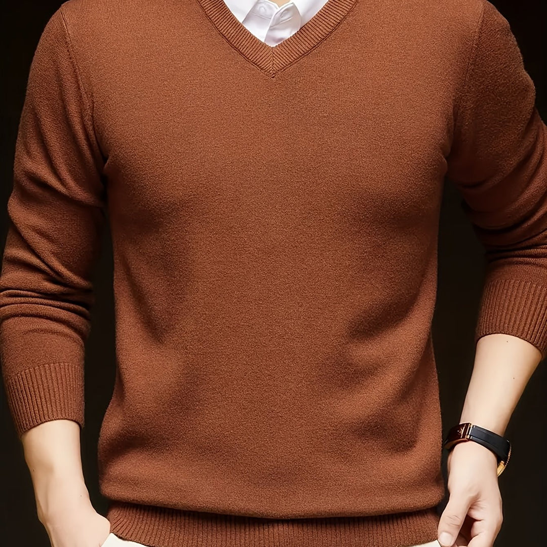 Lincoln | Refined V-Neck Jumper