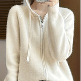 Norah | Cosy Hooded Zip Cardigan