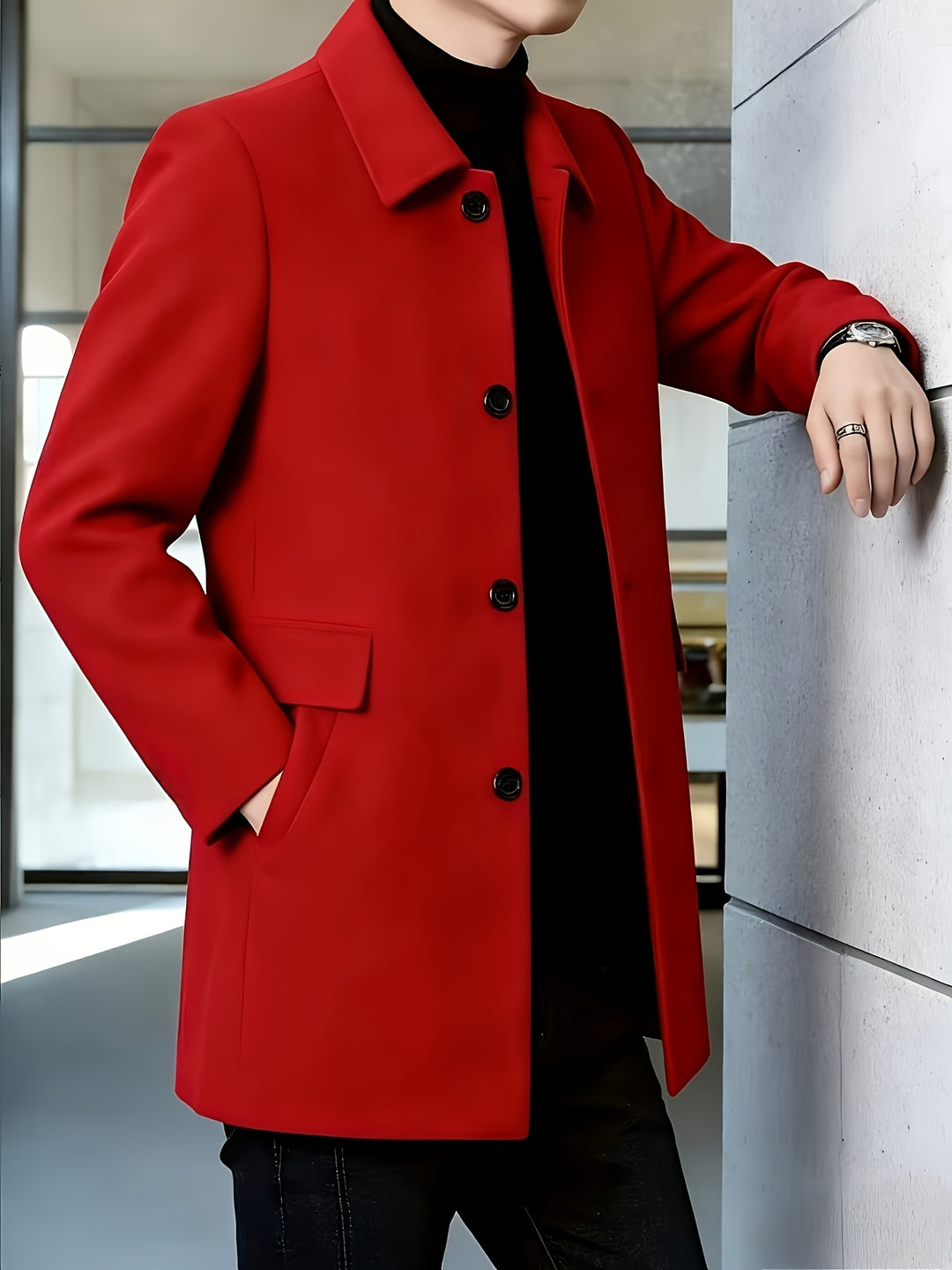 Harlan | Refined Single-Breasted Overcoat