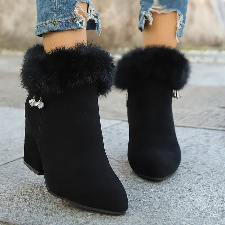 Estelle | Cosy Block Heel Ankle Boots