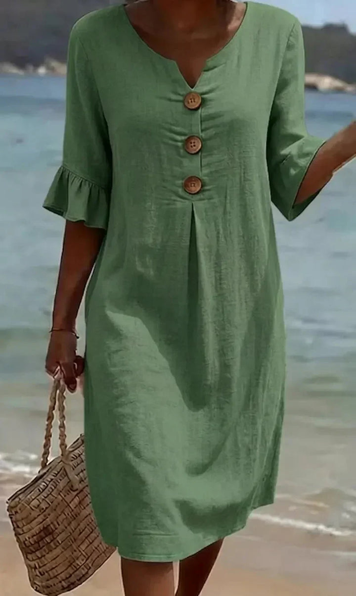 Rosemary | Relaxed Button-Front Dress