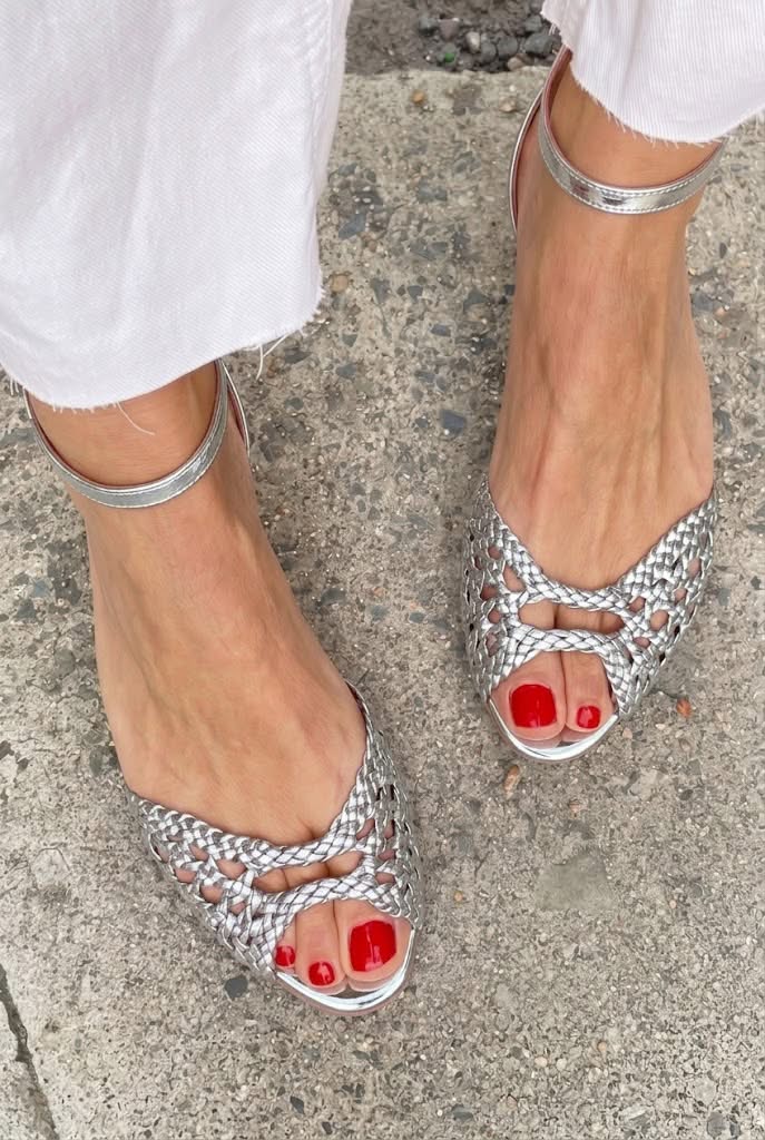 Juniper | Woven Ankle-Strap Sandals