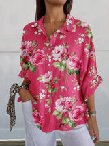Margaux | Rose Print Blouse