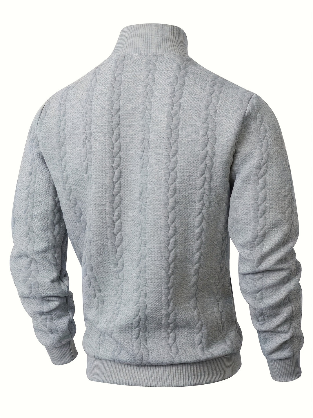 Malcolm | Textured Mock-Neck Jumper