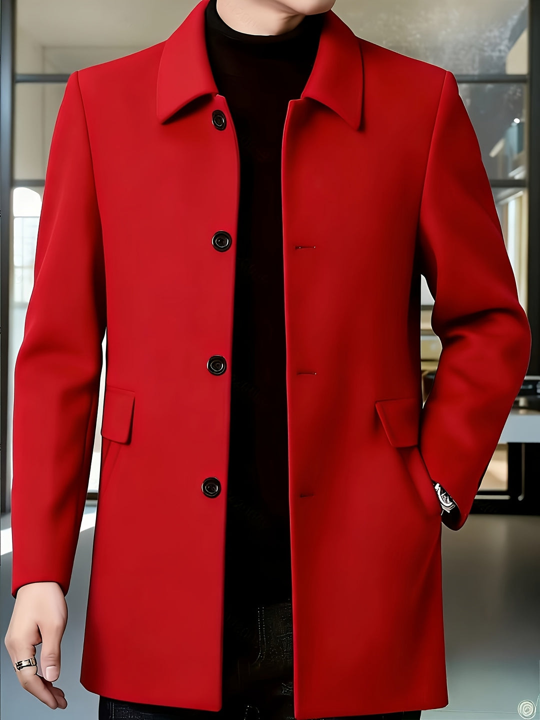 Harlan | Refined Single-Breasted Overcoat