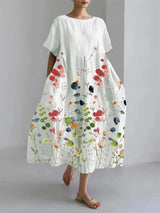 Adaline | Watercolour Floral Summer Dress