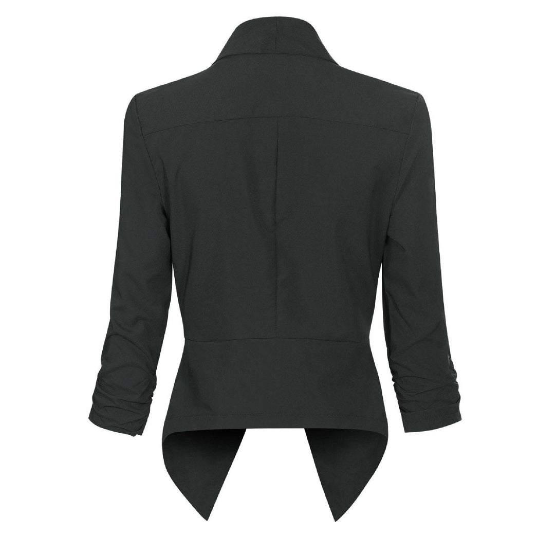 Camilla | Draped Open-Front Blazer