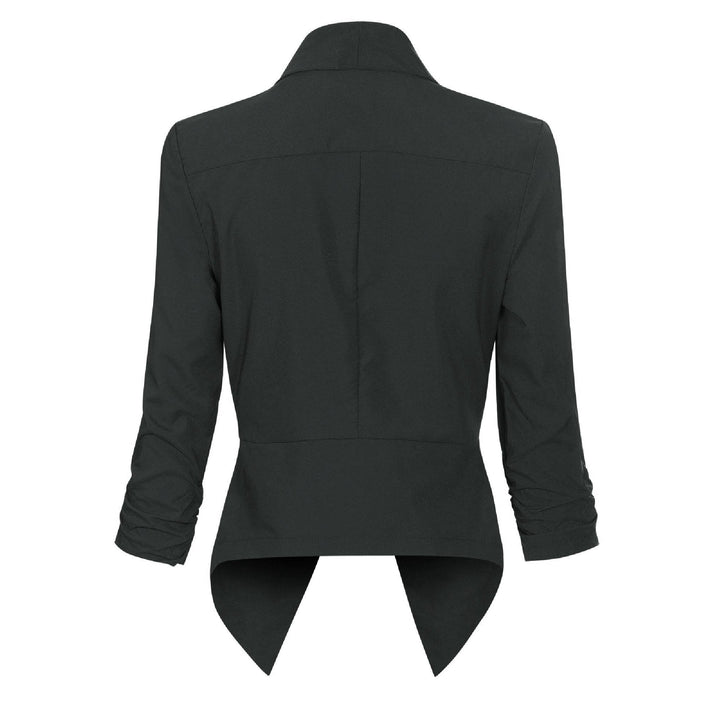 Camilla | Draped Open-Front Blazer