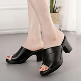 Priscilla | Elegant Block-Heel Mules
