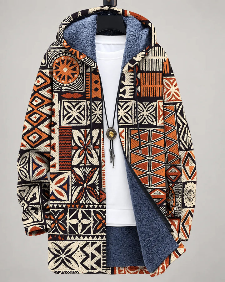 Weston | Artful Wave-Print Hooded Jacket