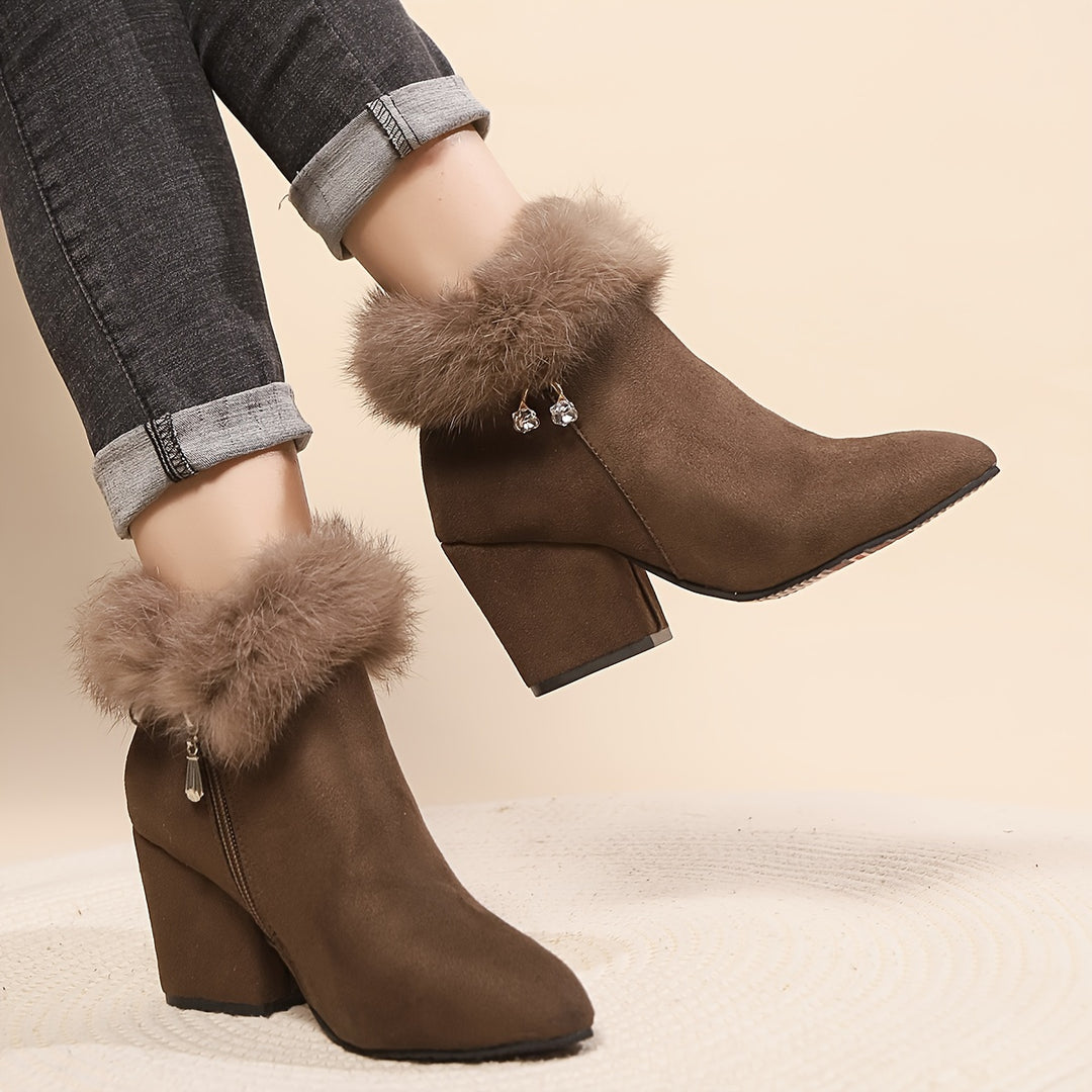 Estelle | Cosy Block Heel Ankle Boots