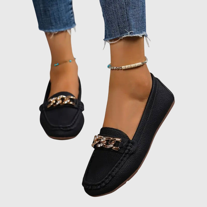 Daphne | Chain-Detail Comfort Loafers