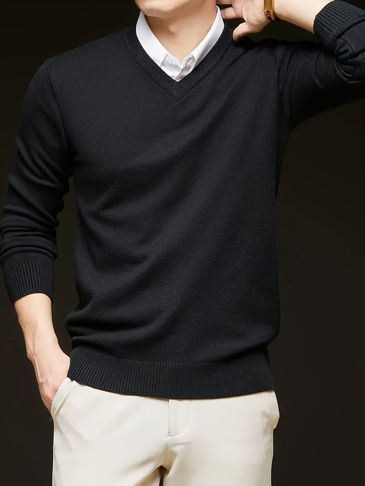 Lincoln | Refined V-Neck Jumper