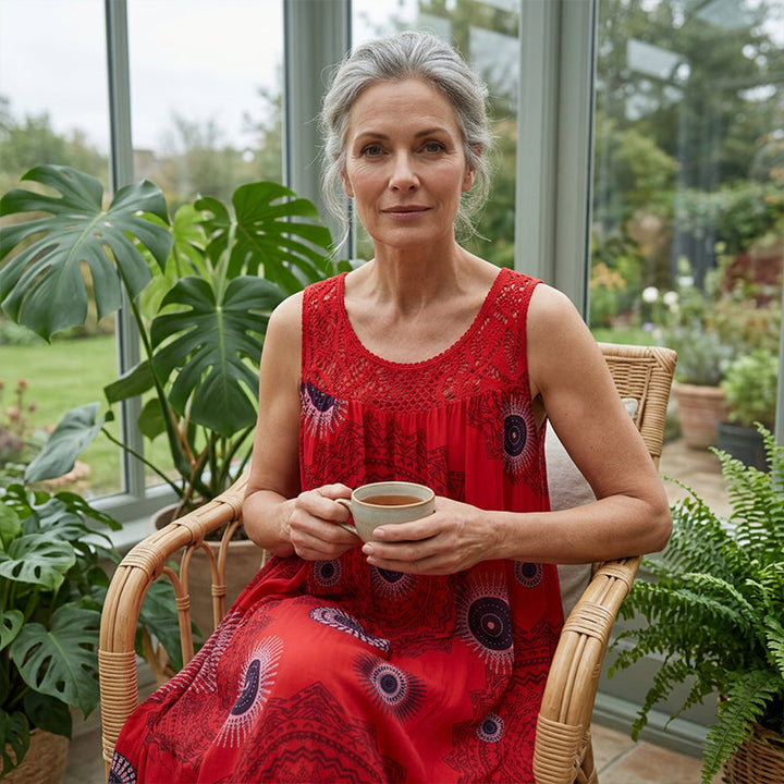 Marisha | Bohemian Print Sleeveless Dress