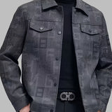 Preston | Refined Patterned Trucker Jacket