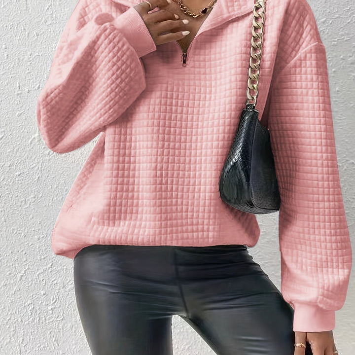 Elspeth | Relaxed Quarter-Zip Sweater