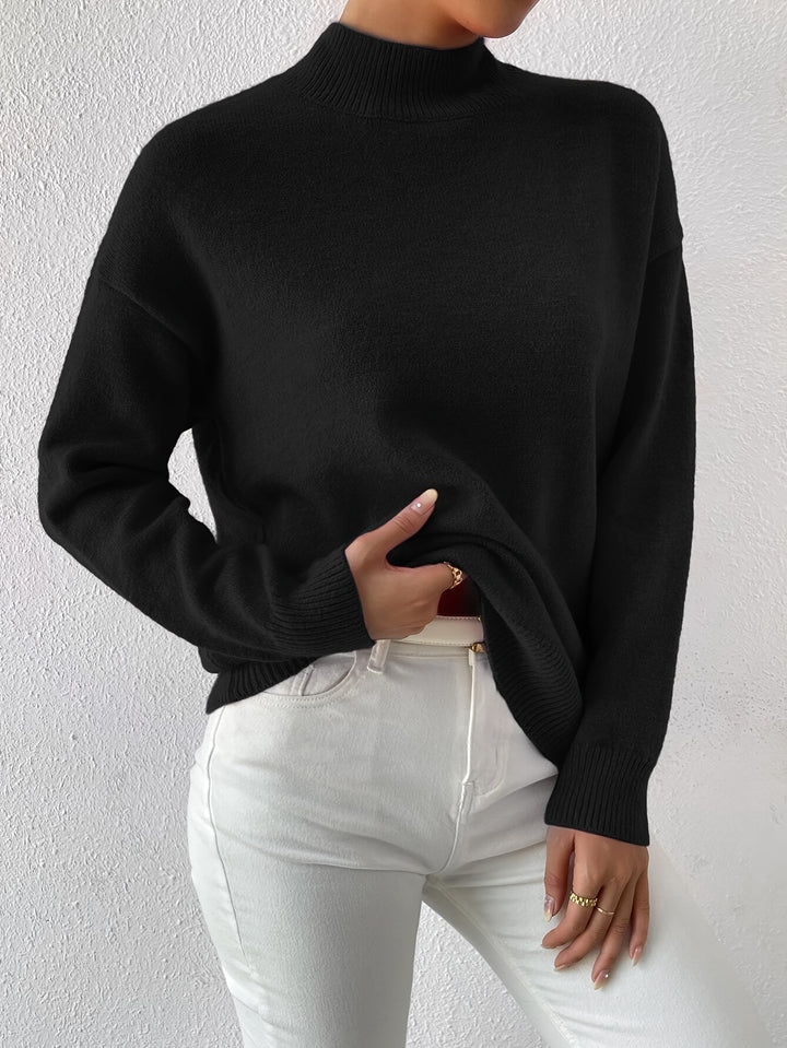 Sloane | Relaxed Mock Neck Jumper