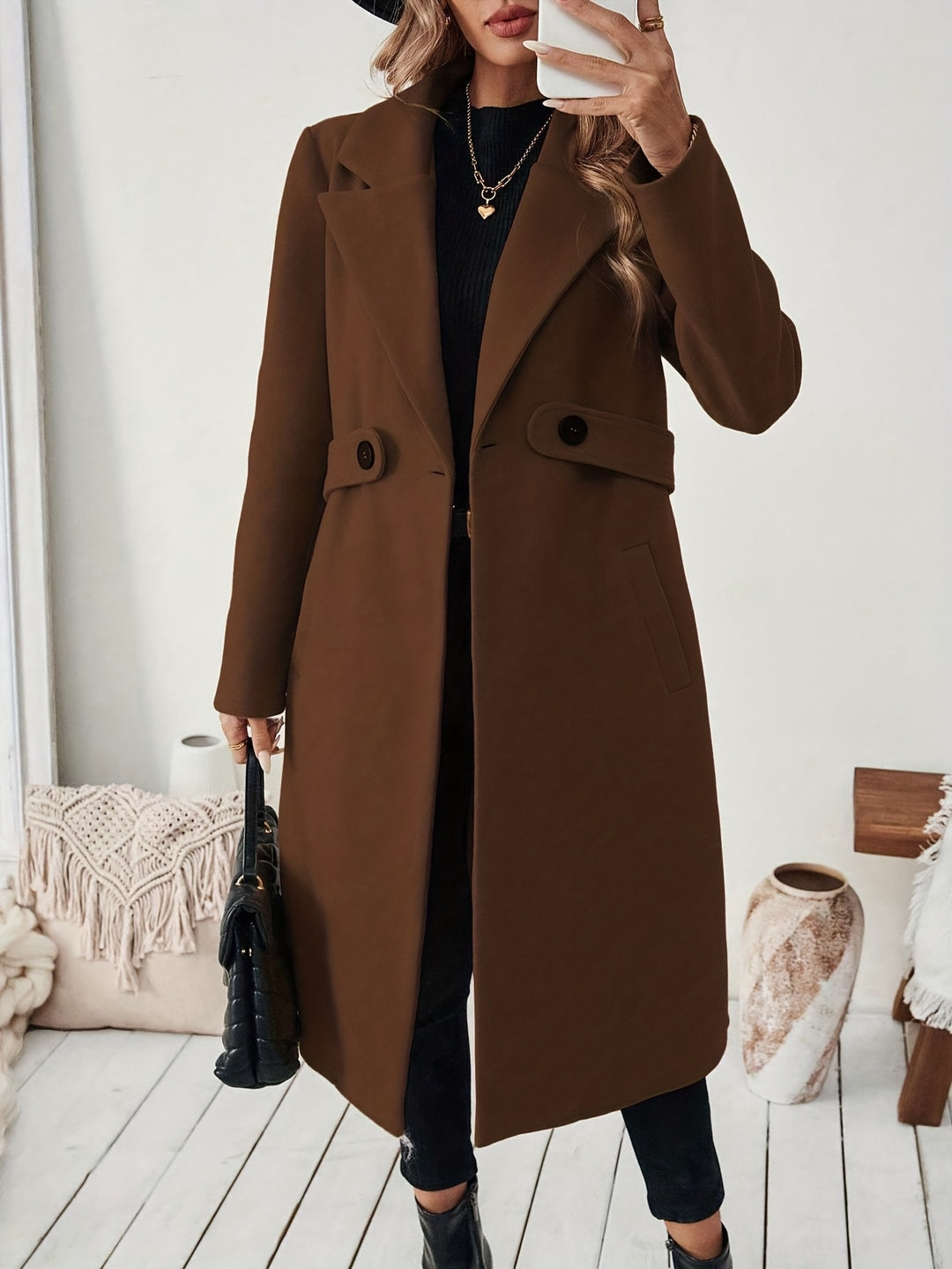 Genevra | Tailored Belted Long Coat