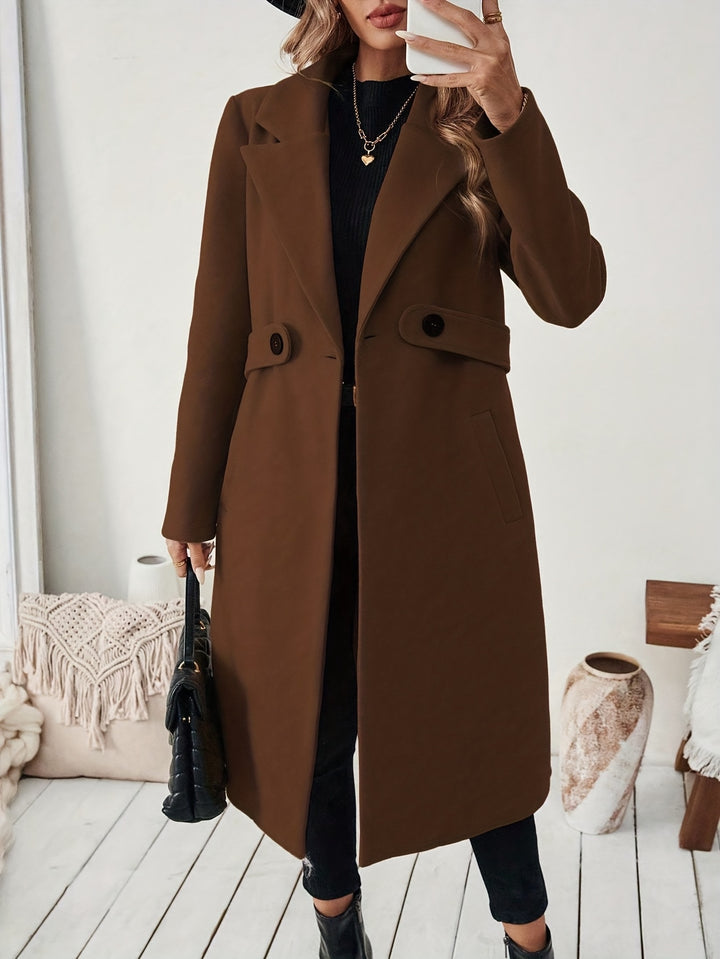 Genevra | Tailored Belted Long Coat