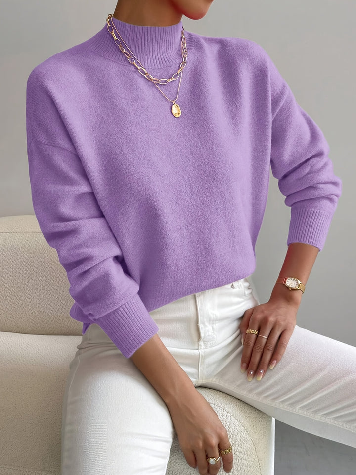 Sloane | Relaxed Mock Neck Jumper