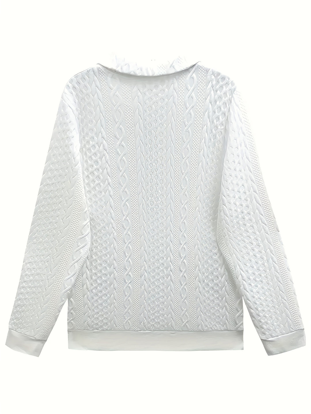 Whitney | Textured Half-Zip Sweatshirt