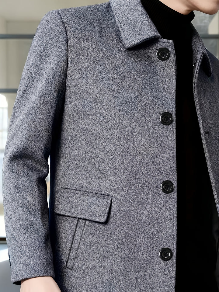 Harlan | Refined Single-Breasted Overcoat