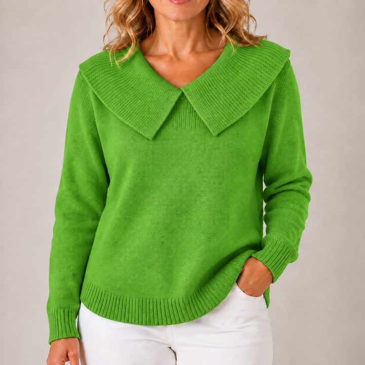Della | Statement Collar Knit Jumper