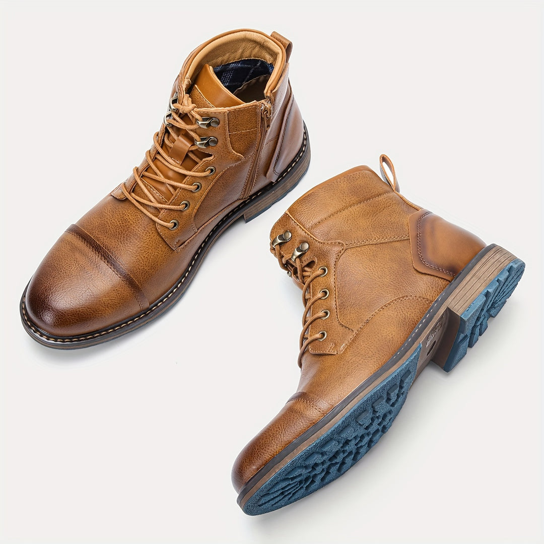 Graham | Cap-Toe Lace-Up Boots