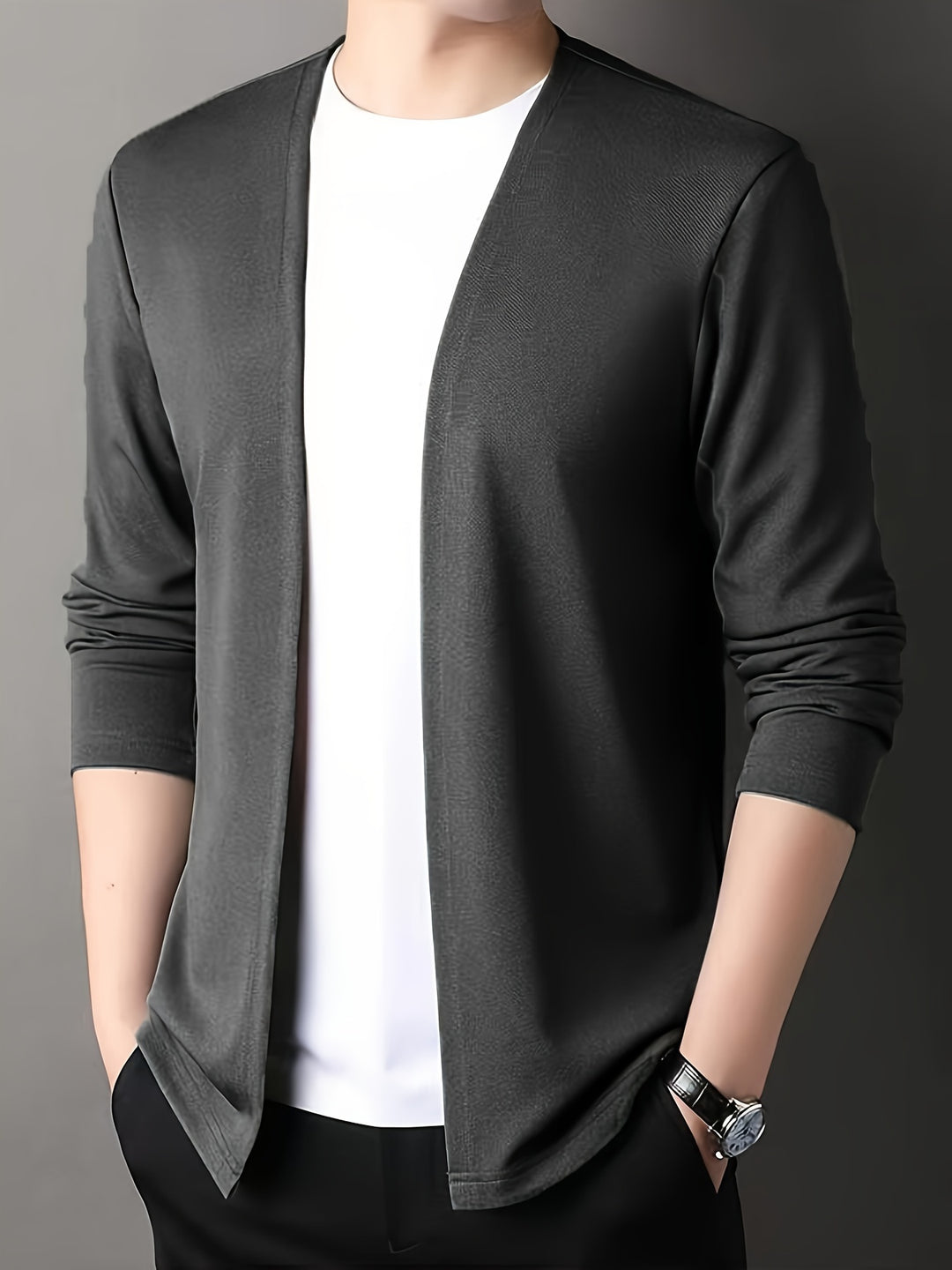 Nathan | Open-Front Lightweight Cardigan