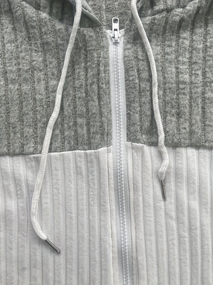 Lydia | Colour Block Hooded Jacket