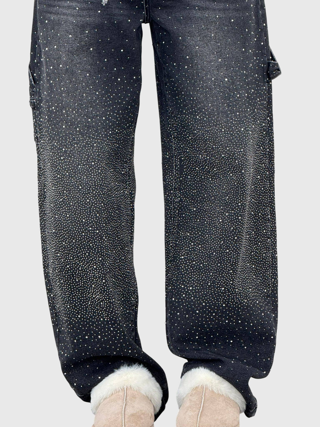 Lorena | Sparkling Wide-Leg Jeans
