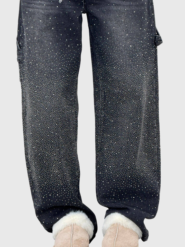 Lorena | Sparkling Wide-Leg Jeans