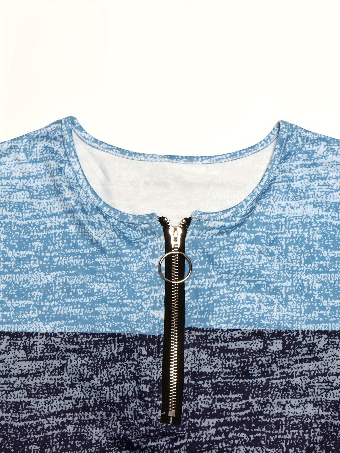 Danica | Colour-Block Quarter-Zip Top