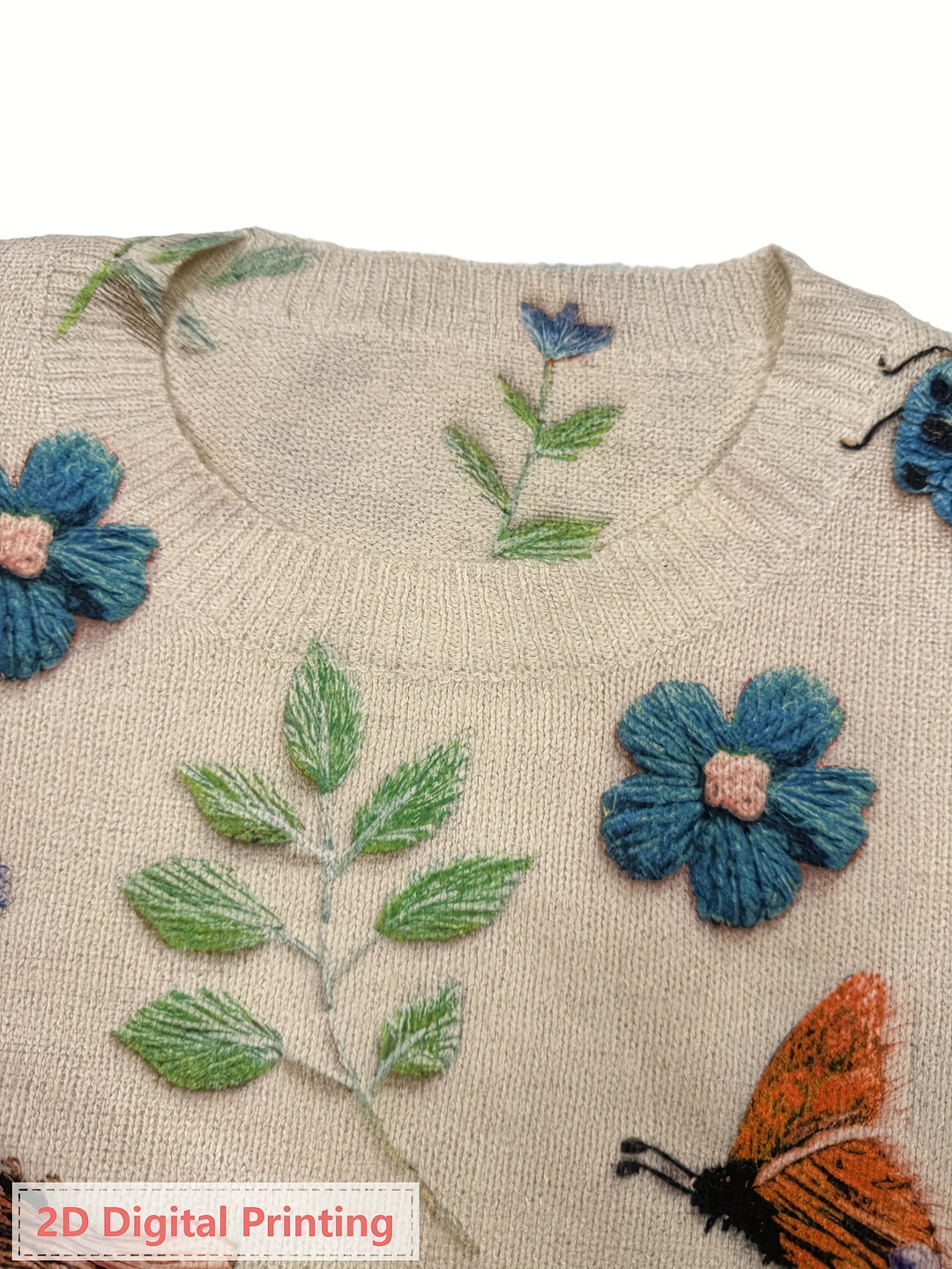 Cecilia | Botanical Embroidered Sweater