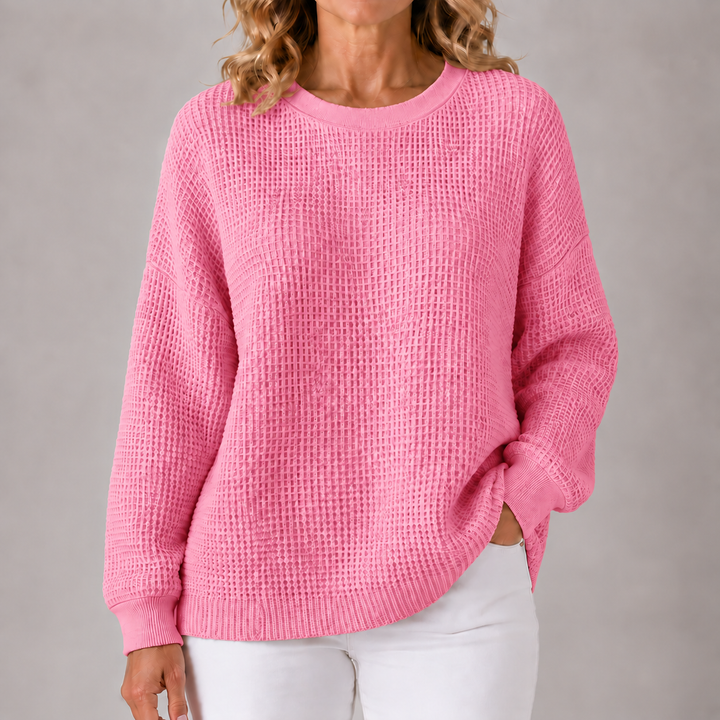 Sasha | Relaxed Waffle-Textured Sweater