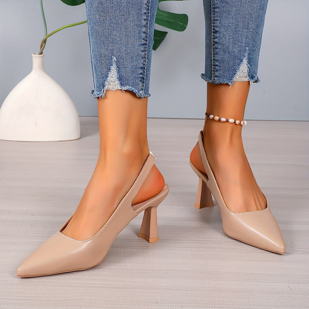 Esther | Refined Pointed Slingback Heels