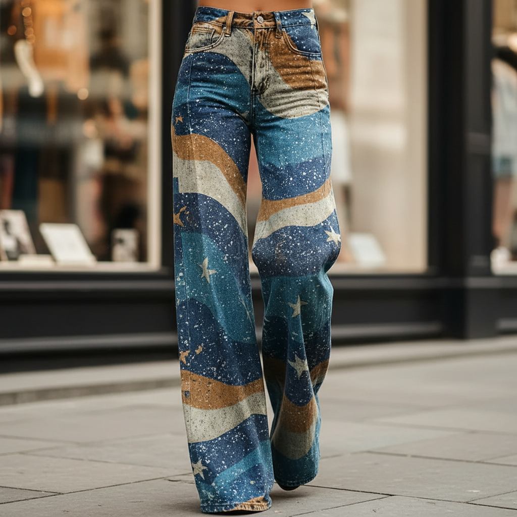 Rosalie | Boho Wide-Leg Trousers