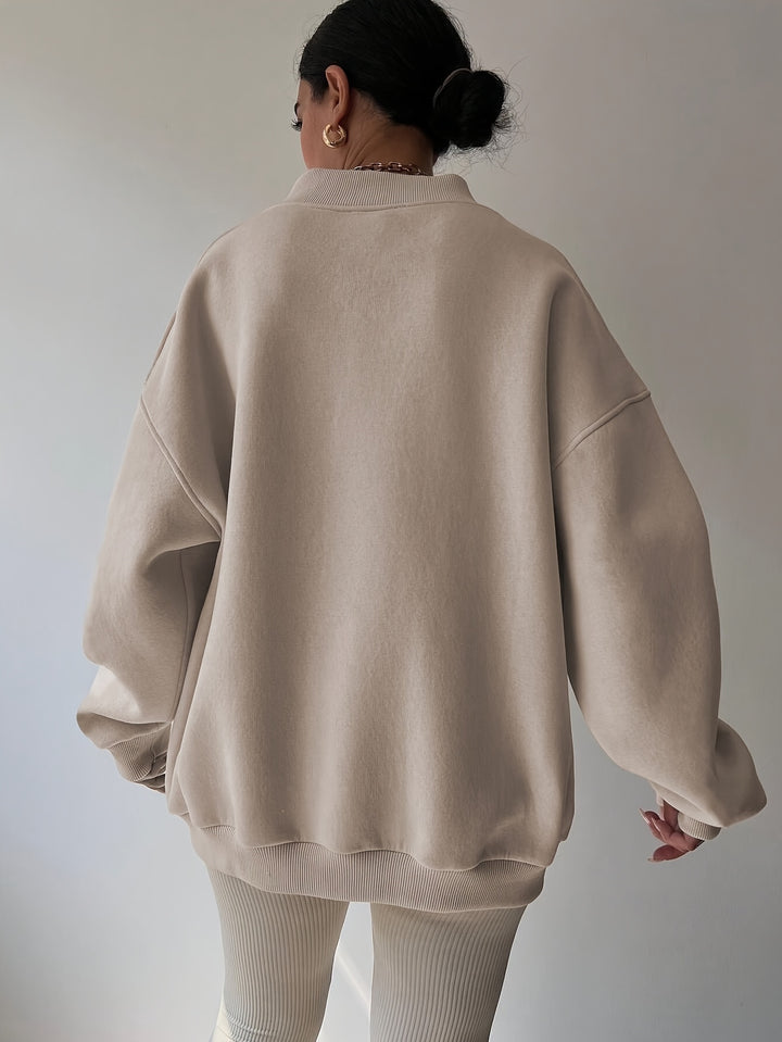Corinthia | Relaxed V-Neck Sweatshirt