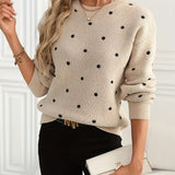 Nadine | Dotted Crew Neck Jumper