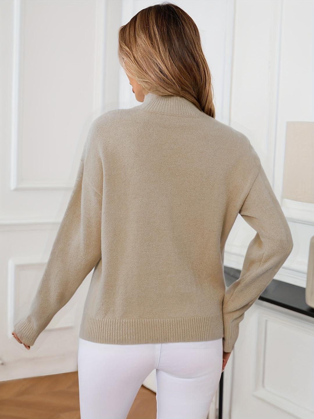 Sloane | Relaxed Mock Neck Jumper