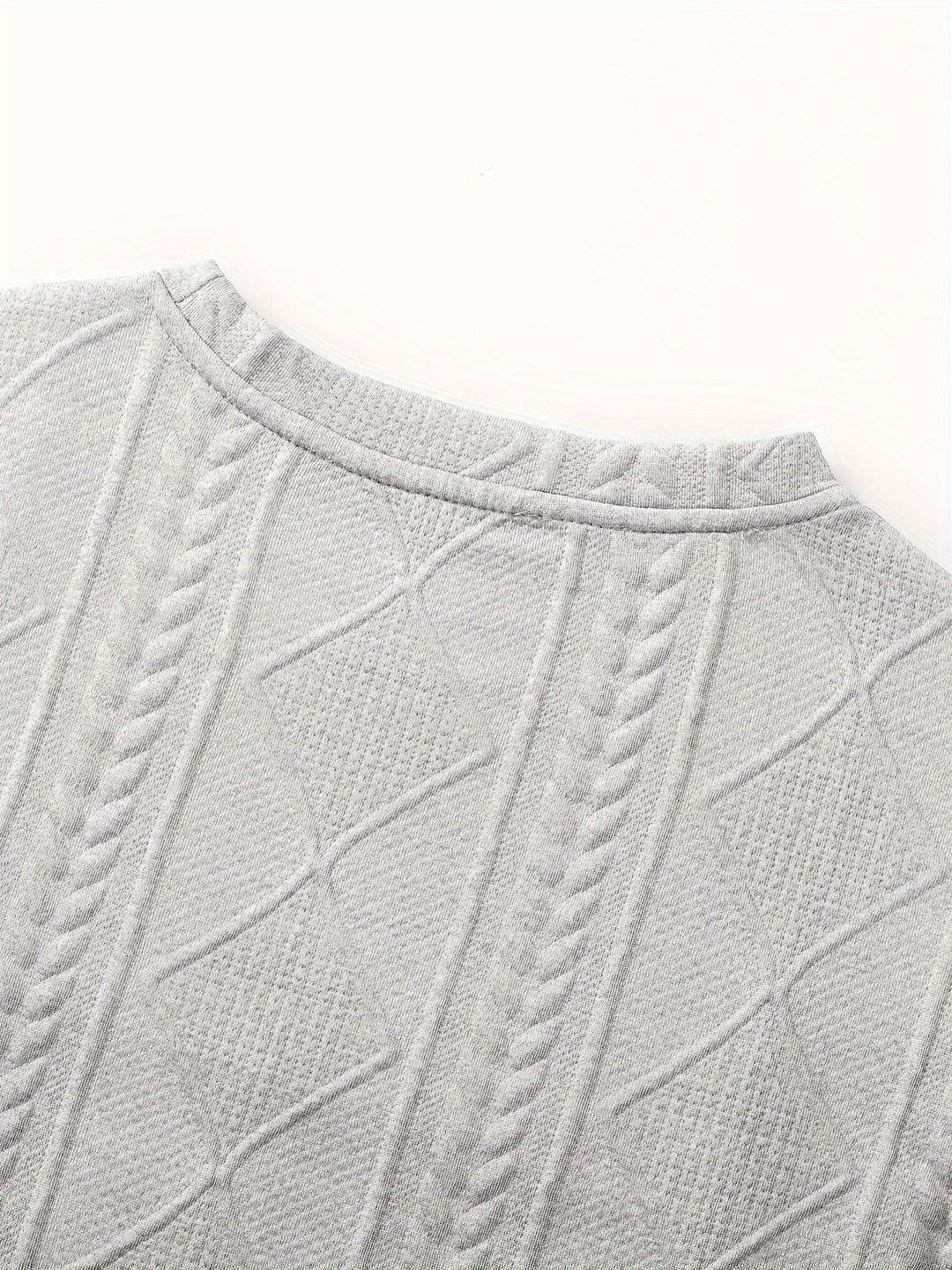 Everard | Textured Crew-Neck Long Sleeve Top
