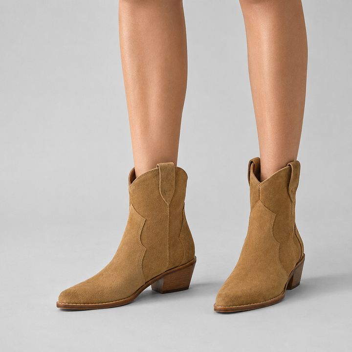 Aurelie | Western Ankle Boots